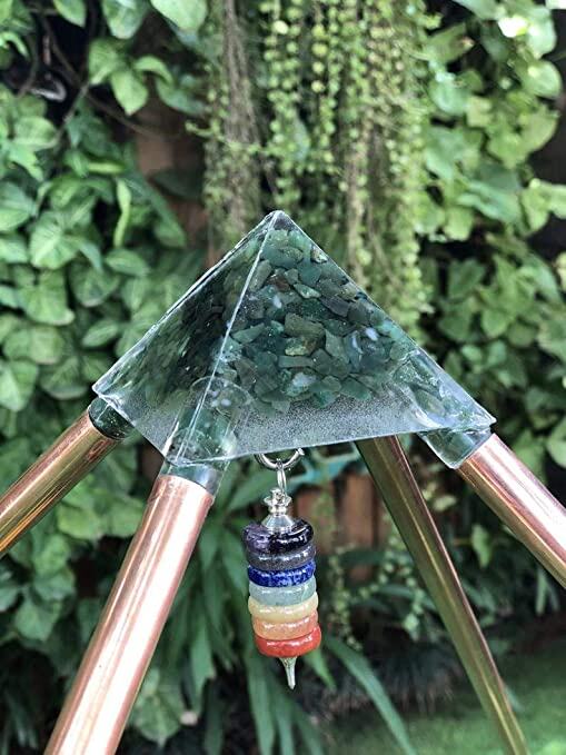 Crystal in the Copper Meditation Pyramid