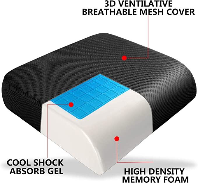 Gel Memory Foam Meditation Cushion