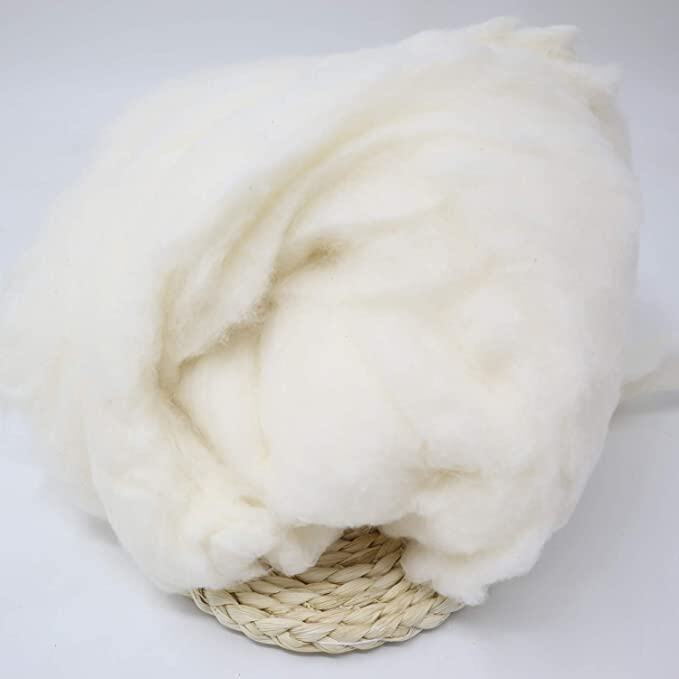 white cotton in a basket