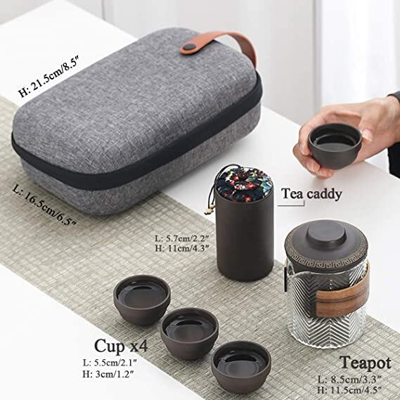 Zen tea set with bag