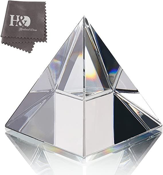 Clear Crystal Pyramid - Best Meditation Gifts