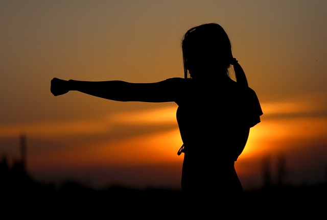 karate, sunset, fight - goals for girls