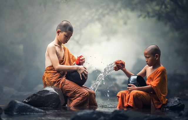 boys, monks, river - goal setting areas of life