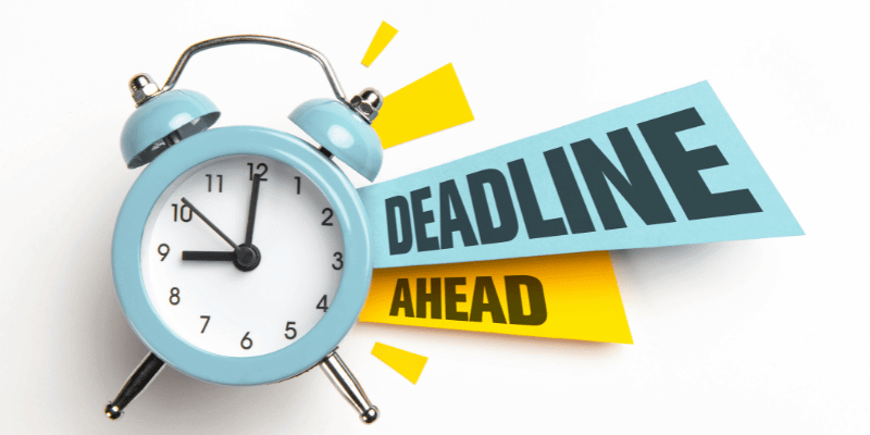 Set a Deadline For Your Goals