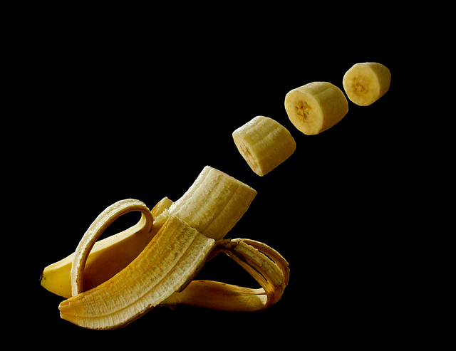 banana broken down into pieces representing breakdown