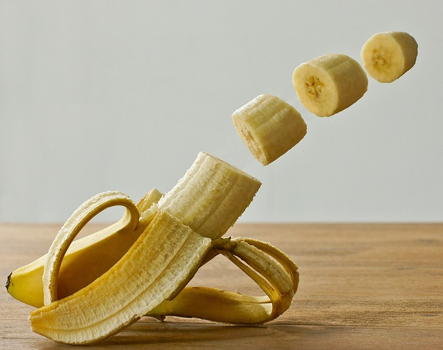 banana, fruit, manipulation