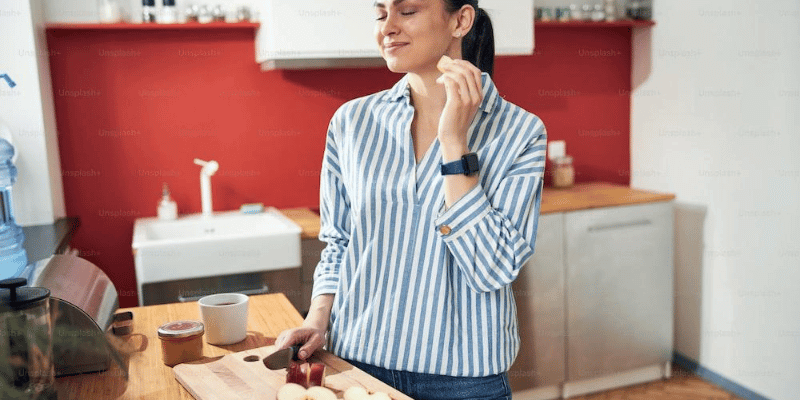Women Enjoy With Cutting Fruits