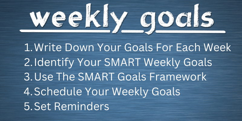 Weekly Goals