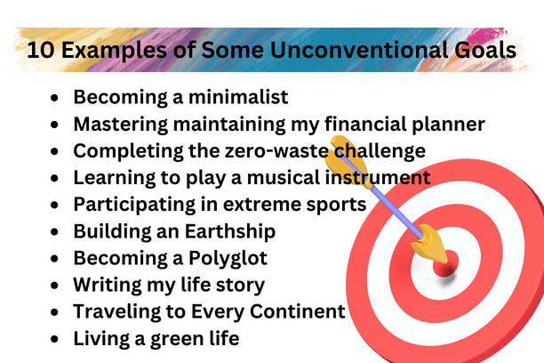 10 Examples of Some Unconventional Goals
