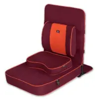 Friends of Meditation Extra Large Meditation Chair and Yoga Chair with Back Support Cushion and Meditation Block I Yoga Chair for Adults | Premium Floor Chair | Portable | Maroon, Seat Size: 24x22 inches